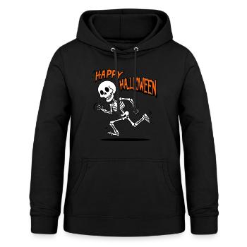 Happy Halloween Skeleton - Women's Hoodie - black - Front - AI Model Female 172 light (172cm)