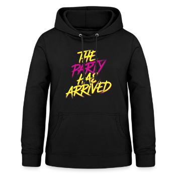 The Party Has Arrived 17 - Frauen Hoodie - Schwarz - Vorne - AI Model Female 172 light (172cm)