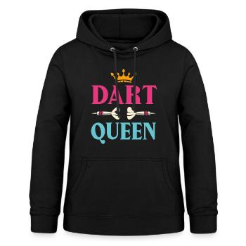 Dart Queen Dartpfeile Frauen - Frauen Hoodie - Schwarz - Vorne - AI Model Female 172 light (172cm)