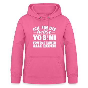 Heiße Yogini - Frauen Hoodie - Pink - Vorne - AI Model Female 172 light (172cm)