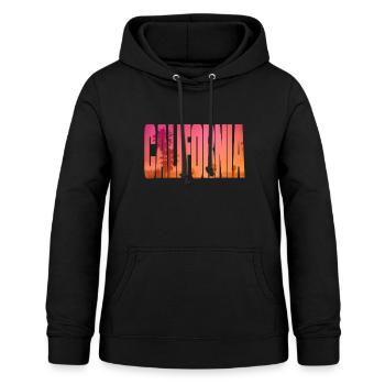 California - Frauen Hoodie - Schwarz - Vorne - AI Model Female 172 light (172cm)