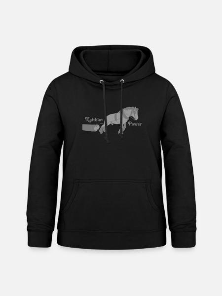 Kaltblut Power - Frauen Hoodie - Schwarz