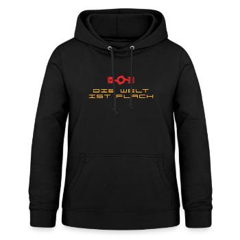 Die Welt ist Flach Boxermotor Geschenkidee - Frauen Hoodie - Schwarz - Vorne - AI Model Female 172 light (172cm)