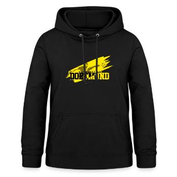 Fussball Dortmund - Frauen Hoodie - Schwarz - Vorne - AI Model Female 172 light (172cm)