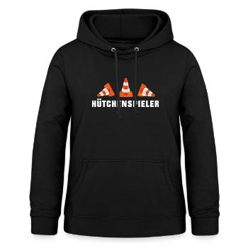 Hütchenspieler - Straßenbau (1) - Frauen Hoodie - Schwarz - Vorne - AI Model Female 172 light (172cm)