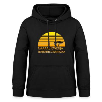 Naaasiewenja-Bababieziwawaa - Frauen Hoodie - Schwarz - Vorne - AI Model Female 172 light (172cm)