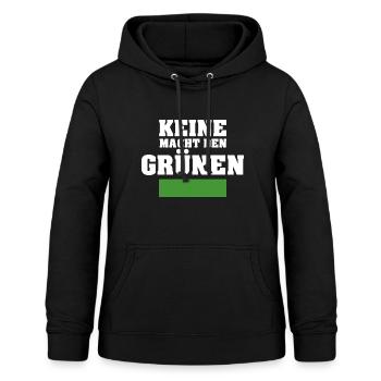 Anti Grüne Gegen die Grünen Keine Macht den Grünen - Frauen Hoodie - Schwarz - Vorne - AI Model Female 172 light (172cm)