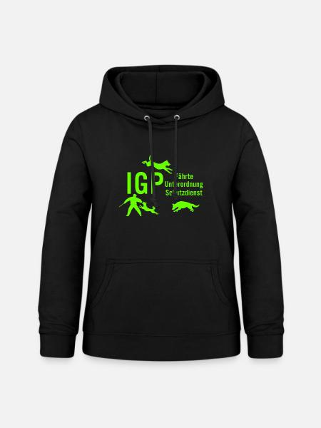 IGP Hundesport - Green - Frauen Hoodie - Schwarz