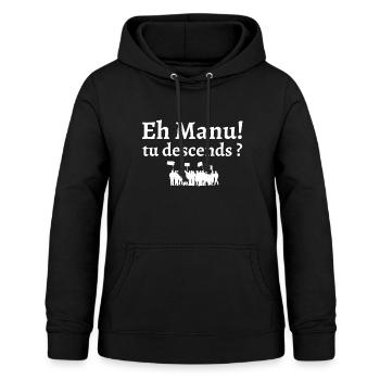 réforme des retraites, retraite, retraites - Sweat à capuche Femme - noir - Devant - AI Model Female 172 light (172cm)