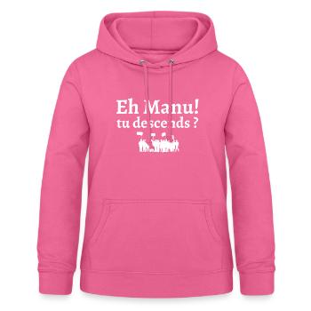 réforme des retraites, retraite, retraites - Sweat à capuche Femme - rose - Devant - AI Model Female 172 light (172cm)