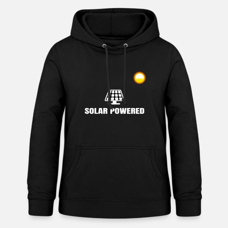 Solar Powered Solar Solar Solar Panel Power - Women's Hoodie - black