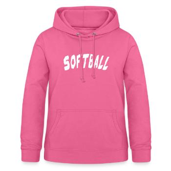 Softball - Women's Hoodie - pink - Front - AI Model Female 172 light (172cm)