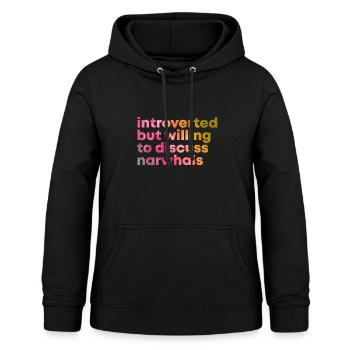 Narwal - Frauen Hoodie - Schwarz - Vorne - AI Model Female 172 light (172cm)