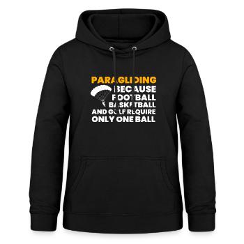 Paragliding Lustiges T Shirt Geschenk - Frauen Hoodie - Schwarz - Vorne - AI Model Female 172 light (172cm)