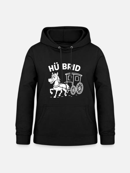 Hü Brid - Frauen Hoodie - Schwarz