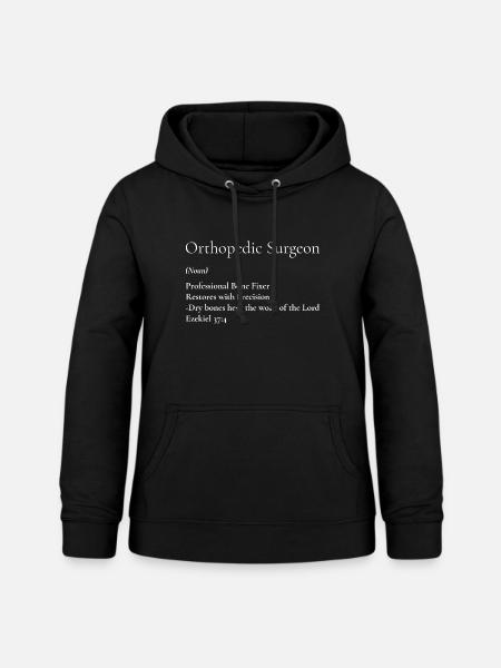 Orthopädischer Chirurg Bone Fixer T-Shirt - Frauen Hoodie - Schwarz