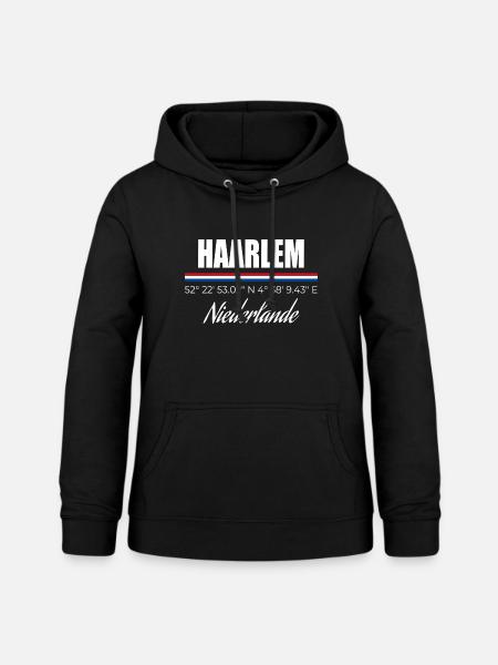 Haarlem - Frauen Hoodie - Schwarz