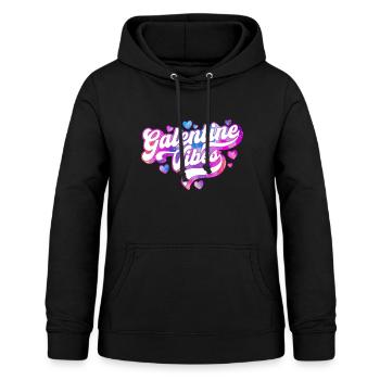 Ambiance Galentine Soirée de groupe de filles assorties mignonnes - Sweat à capuche Femme - noir - Devant - AI Model Female 172 light (172cm)