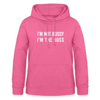 I'M NOT BOSSY I'M THE BOS-S - Women's Hoodie - pink - Front - AI Model Female 172 light (172cm)