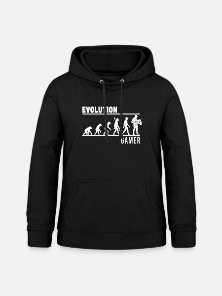 evolution gamer - Frauen Hoodie - Schwarz