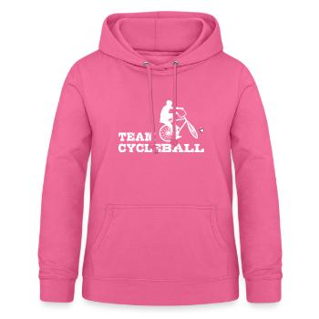Team Cycleball , Radball, Radballer,Hallenradsport - Frauen Hoodie - Pink - Vorne - AI Model Female 172 light (172cm)