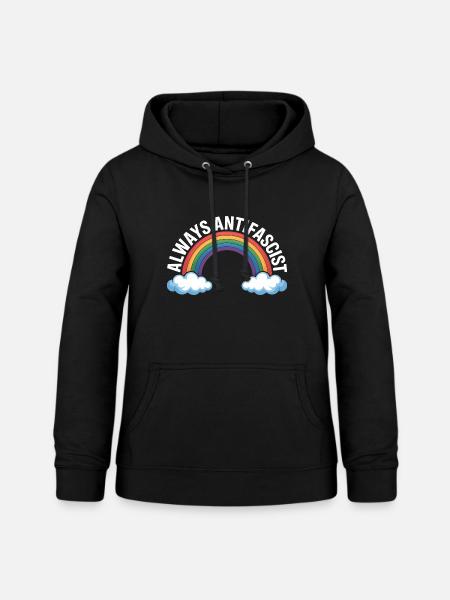 Always Antifascist – Antifa Tee - Frauen Hoodie - Schwarz