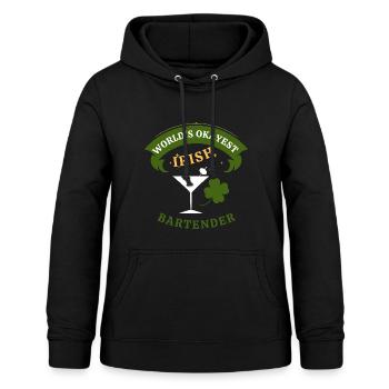 Irish Bartender - the okayest Irish Bartender - Women's Hoodie - black - Front - AI Model Female 172 light (172cm)