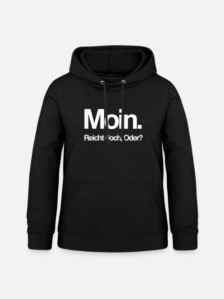 Moin - Frauen Hoodie - Schwarz