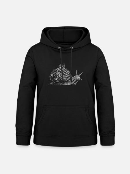 Weinbergschnecke - Frauen Hoodie - Schwarz