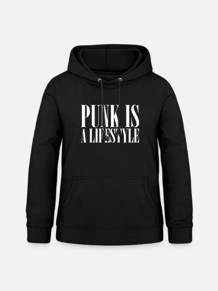 Punk ist ein Lebensstil - Frauen Hoodie - Schwarz