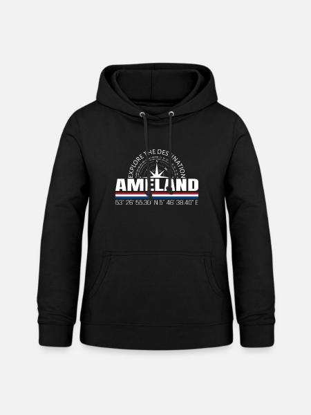 Ameland - Frauen Hoodie - Schwarz