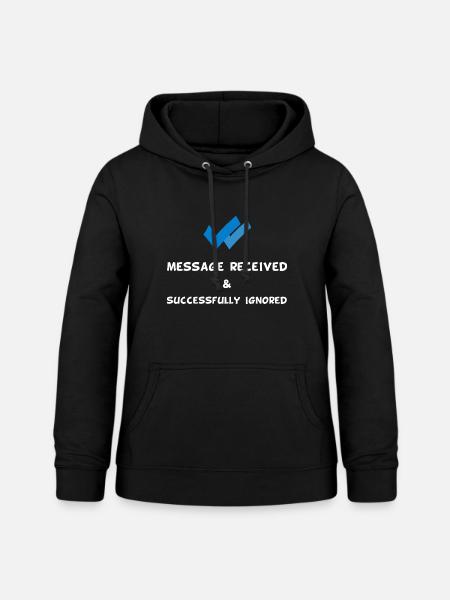 Message_received - Frauen Hoodie - Schwarz