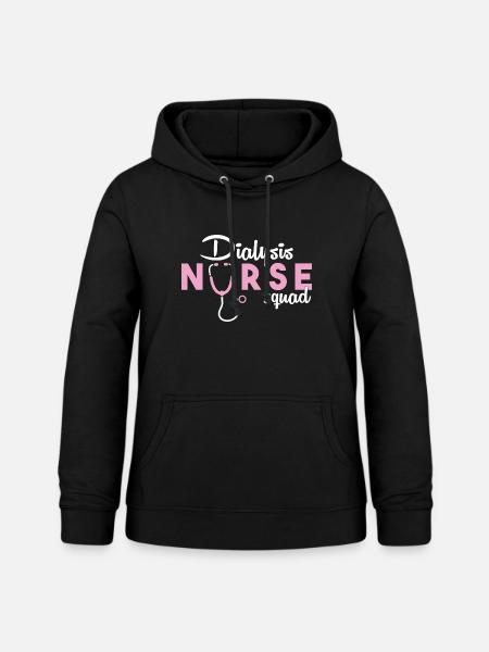 Dialyse Krankenschwester - Frauen Hoodie - Schwarz