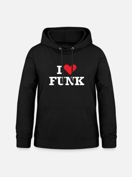 Ich liebe Funk - Frauen Hoodie - Schwarz