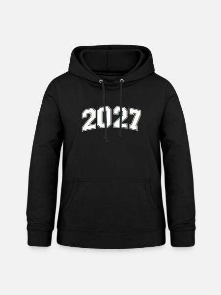 2027 Blockzahlen Retro - Frauen Hoodie - Schwarz
