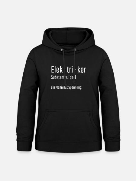 Elektriker Substantiv Definition Geschenk - Frauen Hoodie - Schwarz