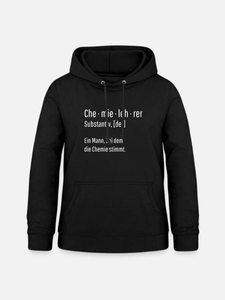 Chemielehrer Substantiv Definition Geschenk - Frauen Hoodie - Schwarz