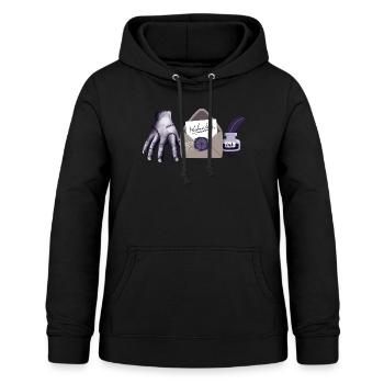 Zombie Hand mit Brief - Frauen Hoodie - Schwarz - Vorne - AI Model Female 172 light (172cm)
