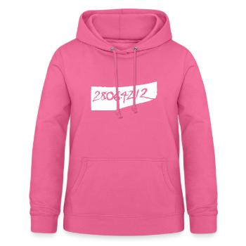 28: 06: 42: 12 Conception de tendance Darko - Sweat à capuche Femme - rose - Devant - AI Model Female 172 light (172cm)