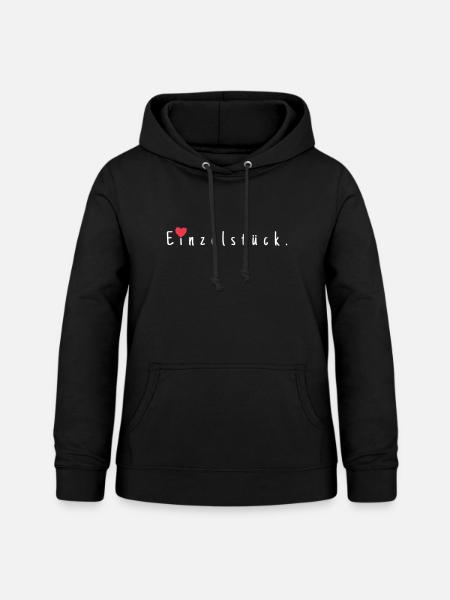 Einzelstück. - Frauen Hoodie - Schwarz