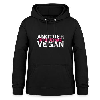 ANOTHER FUCKING VEGAN - Frauen Hoodie - Schwarz - Vorne - AI Model Female 172 light (172cm)