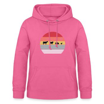 Animal Rights Tierschutz Naturschutz Geschenk - Frauen Hoodie - Pink - Vorne - AI Model Female 172 light (172cm)