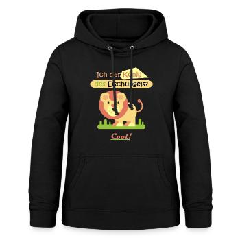 König des Dschungels? Ich! - Frauen Hoodie - Schwarz - Vorne - AI Model Female 172 light (172cm)