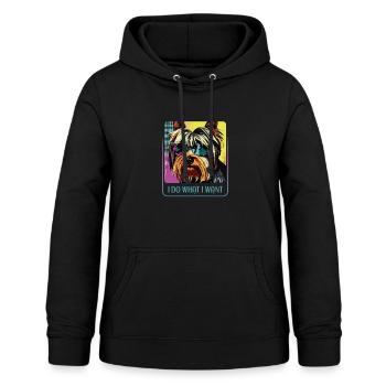 Stubborn Yorkie - Women's Hoodie - black - Front - AI Model Female 172 light (172cm)