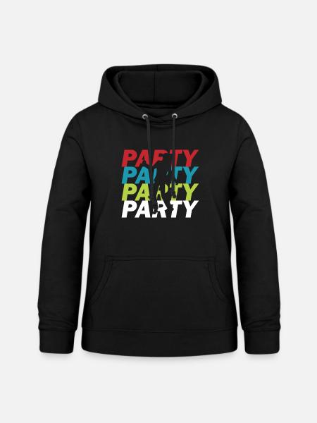 Party Partie - Frauen Hoodie - Schwarz