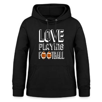 American Football Superbowl Touchdown Geschenk - Frauen Hoodie - Schwarz - Vorne - AI Model Female 172 light (172cm)