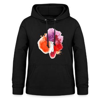mains d'amoureux de la galaxie - Sweat à capuche Femme - noir - Devant - AI Model Female 172 light (172cm)