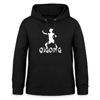 Yoga Qigong - Frauen Hoodie - Schwarz - Vorne - AI Model Female 172 light (172cm)
