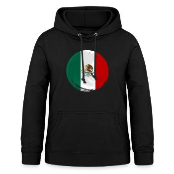 Mexique Drapeau Mexicain Drapeau Mexique Amérique du Sud - Sweat à capuche Femme - noir - Devant - AI Model Female 172 light (172cm)