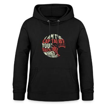Sozialistisches Hemd, Ich bin das kapitalistische T-Shirt, - Frauen Hoodie - Schwarz - Vorne - AI Model Female 172 light (172cm)